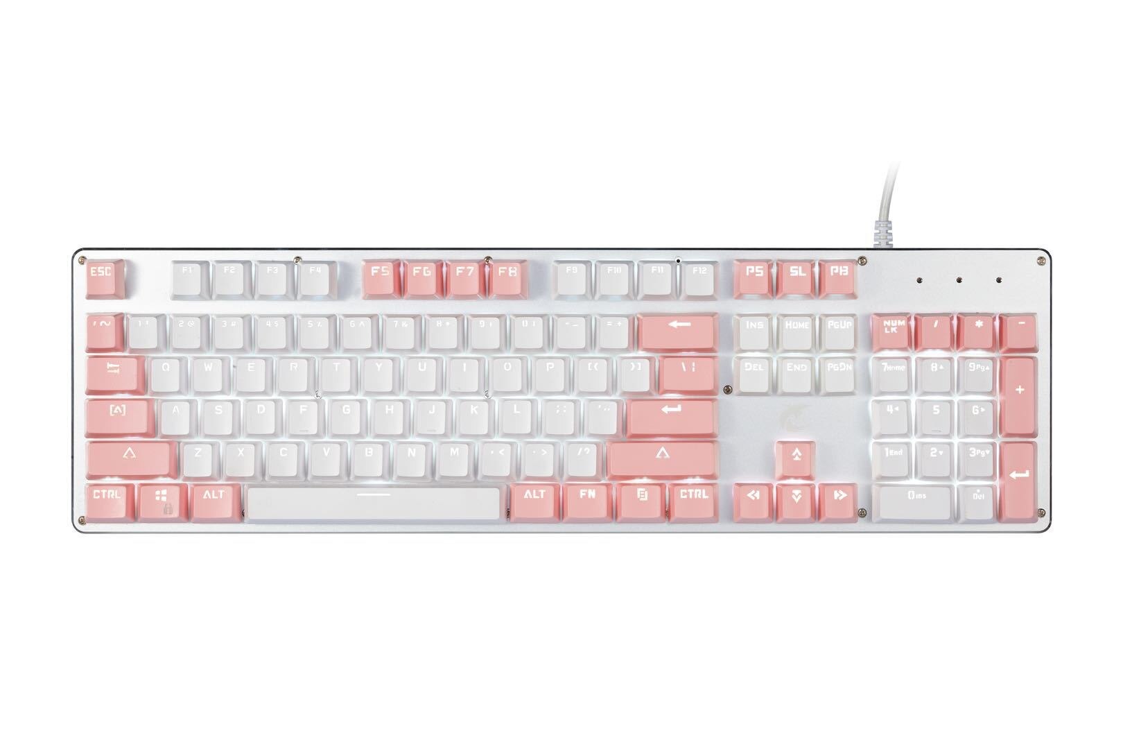 Keyclick Really Mechanical Keyboard Metal Panel Backlight Computer Wired Keyboard