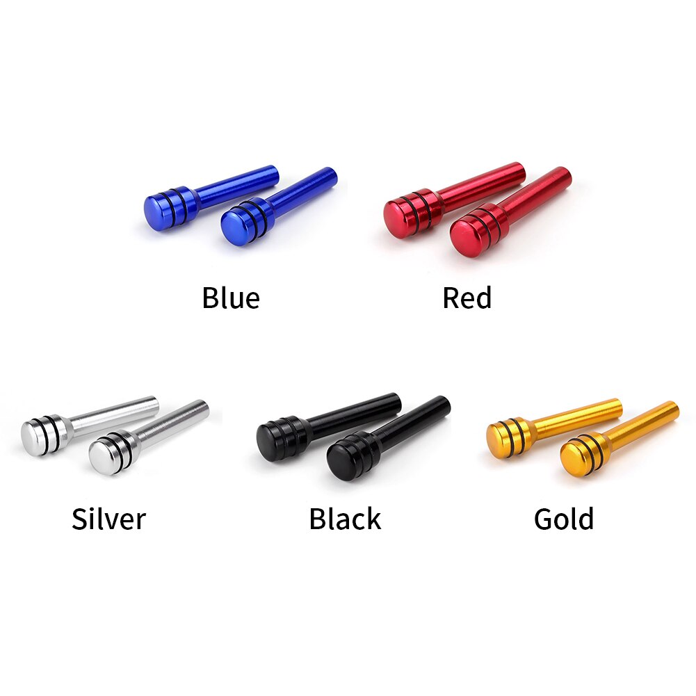 2pcs Car Lock Knob Interior Door Styling Truck Automobile Easy Install Pull Pins Aluminum Alloy Security Accessory Handle