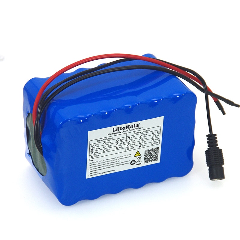 Liitokala 14,8 V 12Ah 18650 li-iom akku nacht angeln lampe heizung grubenlampe verstärker batterie mit BMS + 16,8 V Ladegerät