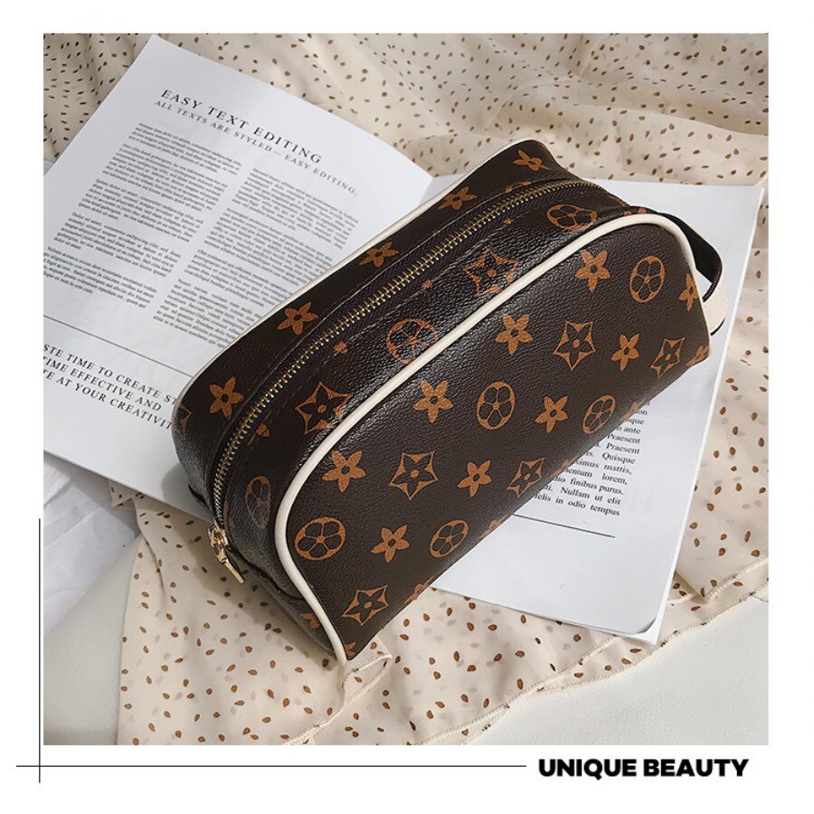 Cosmetic Bag Travel Makeup Case Handbag PU Women Organizer Pouch Wash Kit Bear Coin Suitcase Women: 3