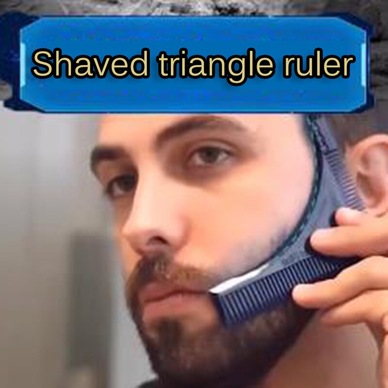 Skjegg styling kam til menn bærbar enkel praktisk skjegg styling mal kaming formingsverktøy skjegg kam barbering kam