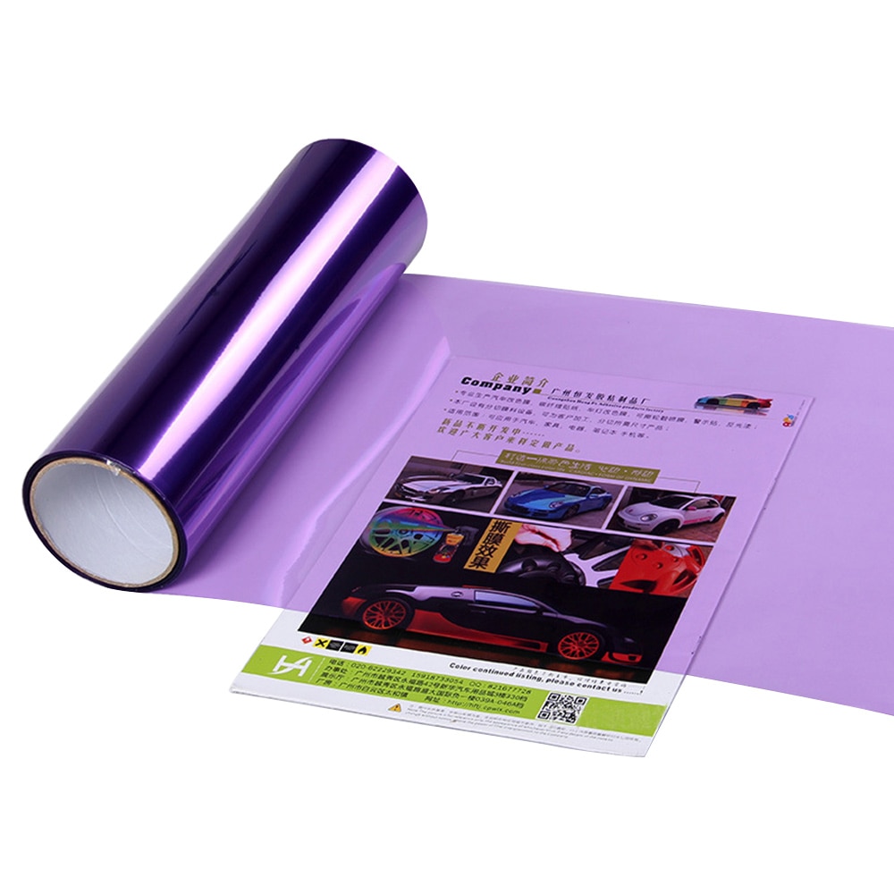 11 kleur Auto Licht Koplamp Achterlicht Tint Vinyl Film Sticker Vel Mistlamp Achterlicht Mat Rook Film 30x60 cm: Paars