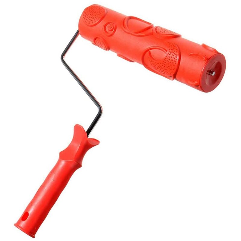 Rullo di vernice goffrato strumento di zigrinatura a grana da 10 pollici in legno di gomma per decorazione murale, per esempio4102T: Default Title