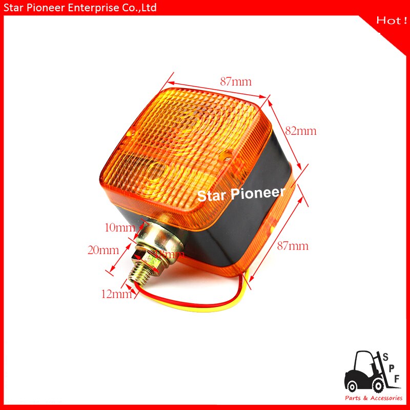 Forklift LED double front light headlamp 12V