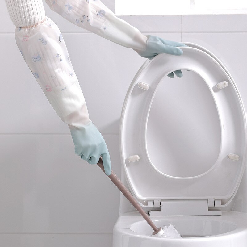 Gants en caoutchouc pour femmes, cuisine, vêtements de lavage épais, vaisselle, ménage étanche, durables, Plus des gants en Latex de velours