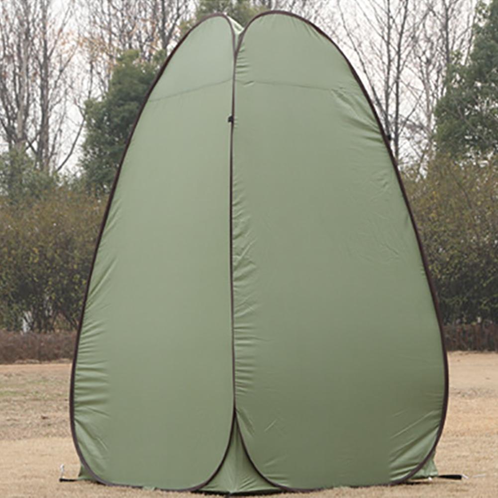 Outdoor Pop-up Tent Camping Shower Bathroom Toilet Privacy Cloakroom Storage Single Mobile Folding Fishing Camping Tent