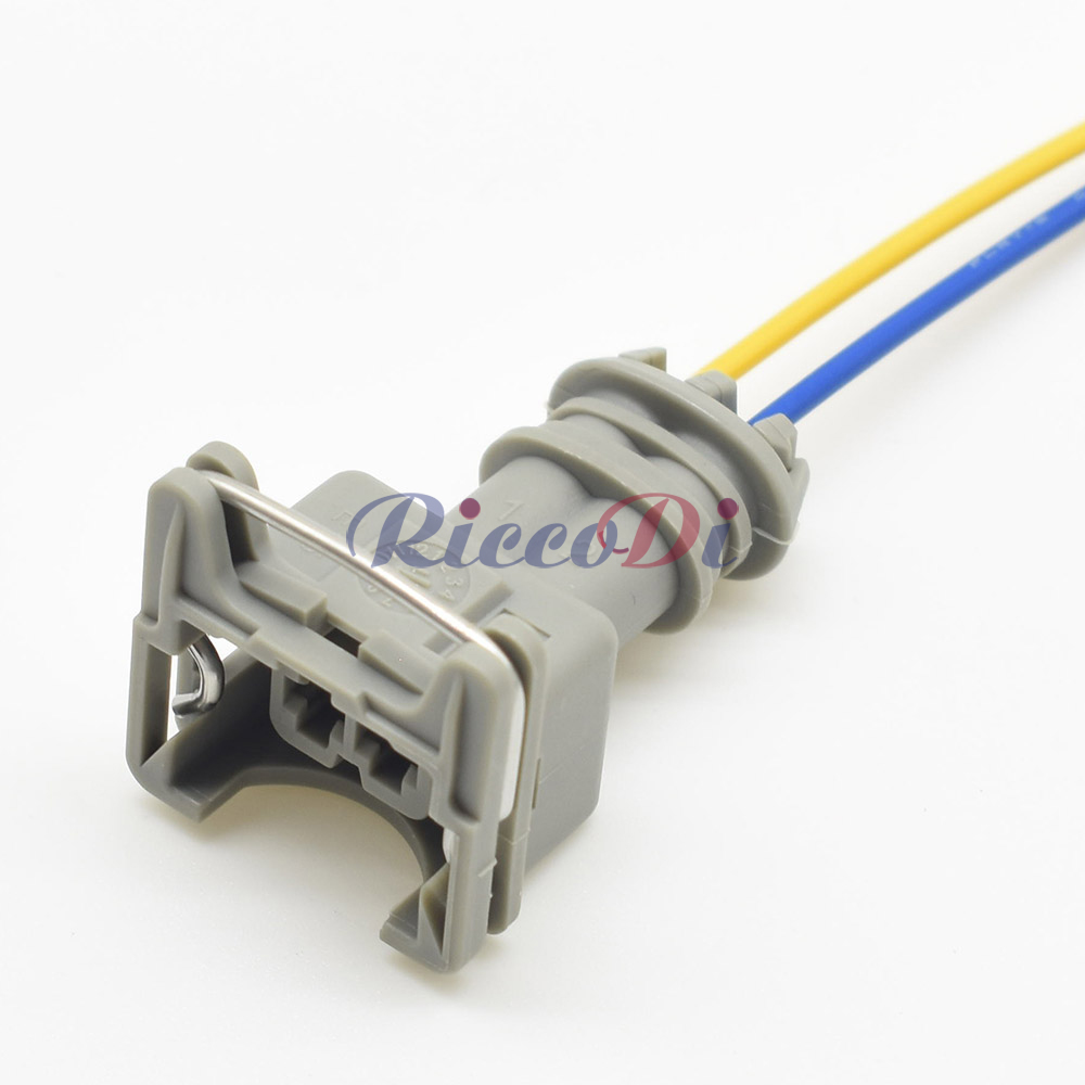 1 set 2-pins EV1 auto-brandstofinjector-stekkerconnector Junior Power Timer JPT Jetronic-kits 282189 -1 Voor auto groen blauw geel grijs: zwart