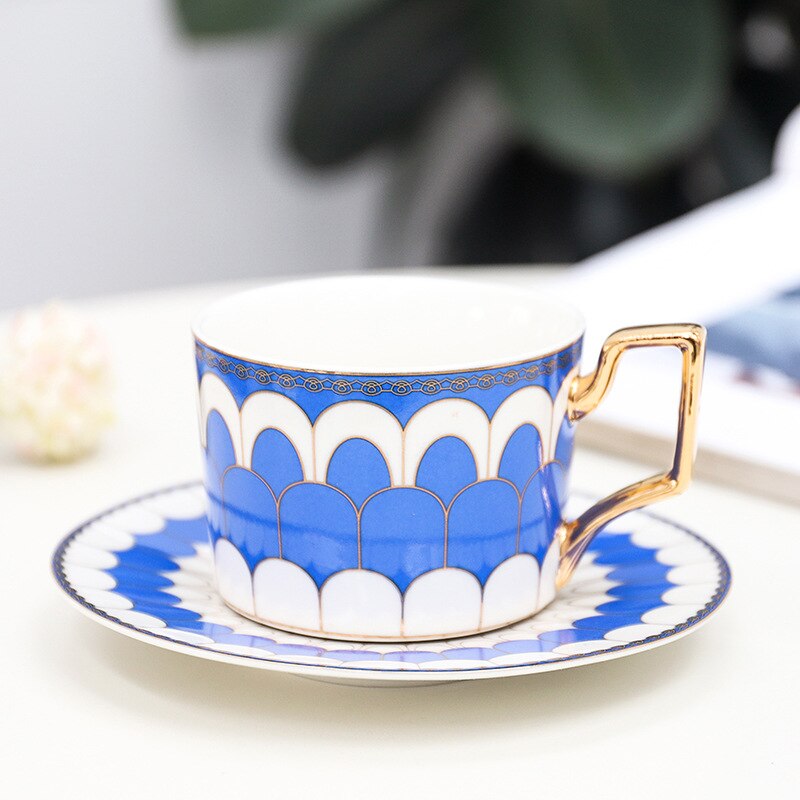 Marokko Stil Kaffee Tische Tasse mit Untertasse Porzellan Tasse einstellen für Heimat Küche Büro Tisch Getränk für Hochzeit: 8