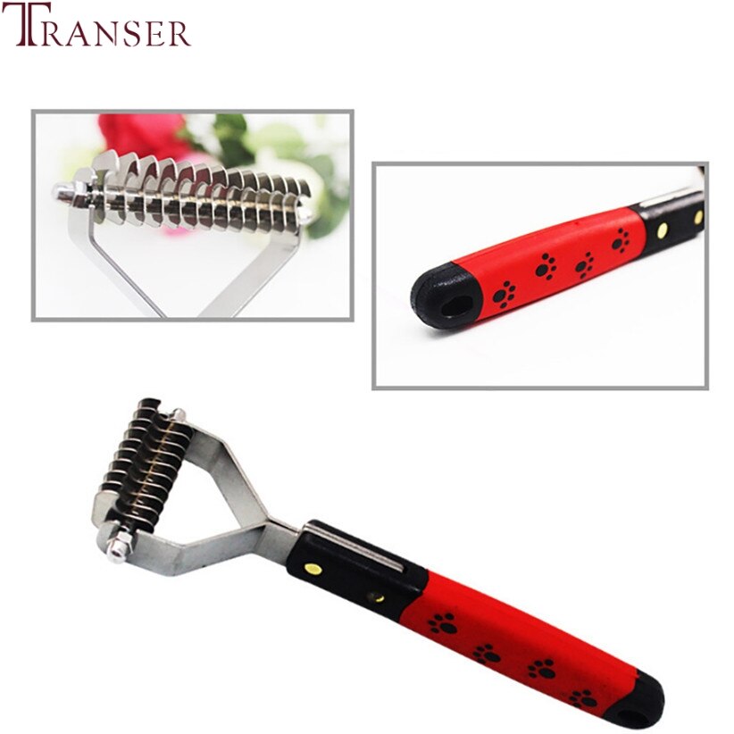 Pet Comb Cat Dog Hair Fur Shedding Trimmer Grooming Rake Brush Tool 80627