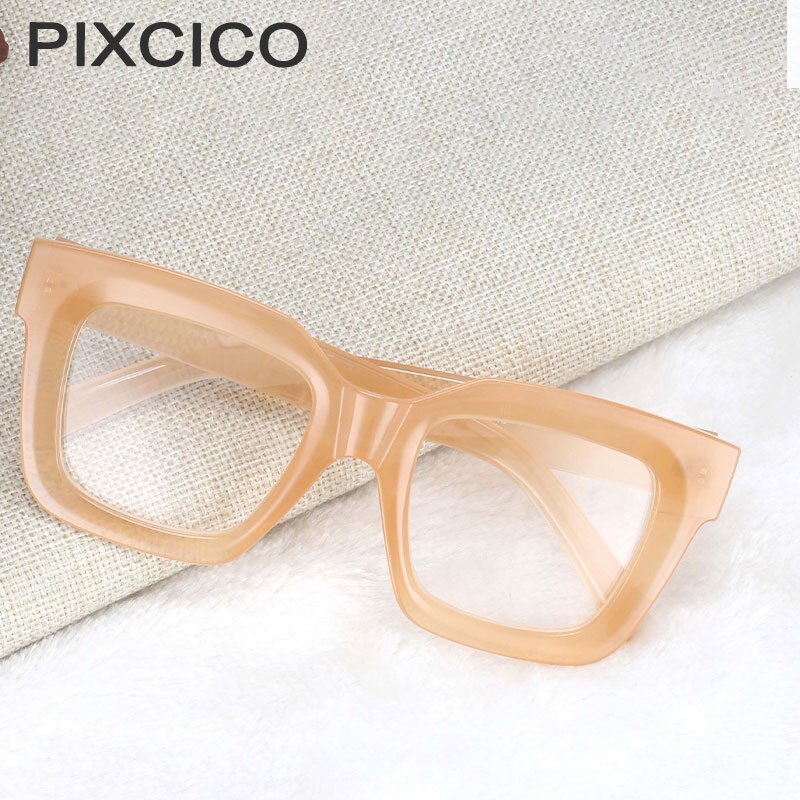 54406 Large Frame Square Glasses Frame Men Women Read Computer Glasses Frame