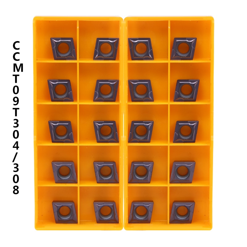 thumbnail image 2 of 50-Pack CCMT09T308 / CCMT32.52 Carbide Inserts – CNC Lathe Turning Tool For Cast Iron – CK 2 of 3