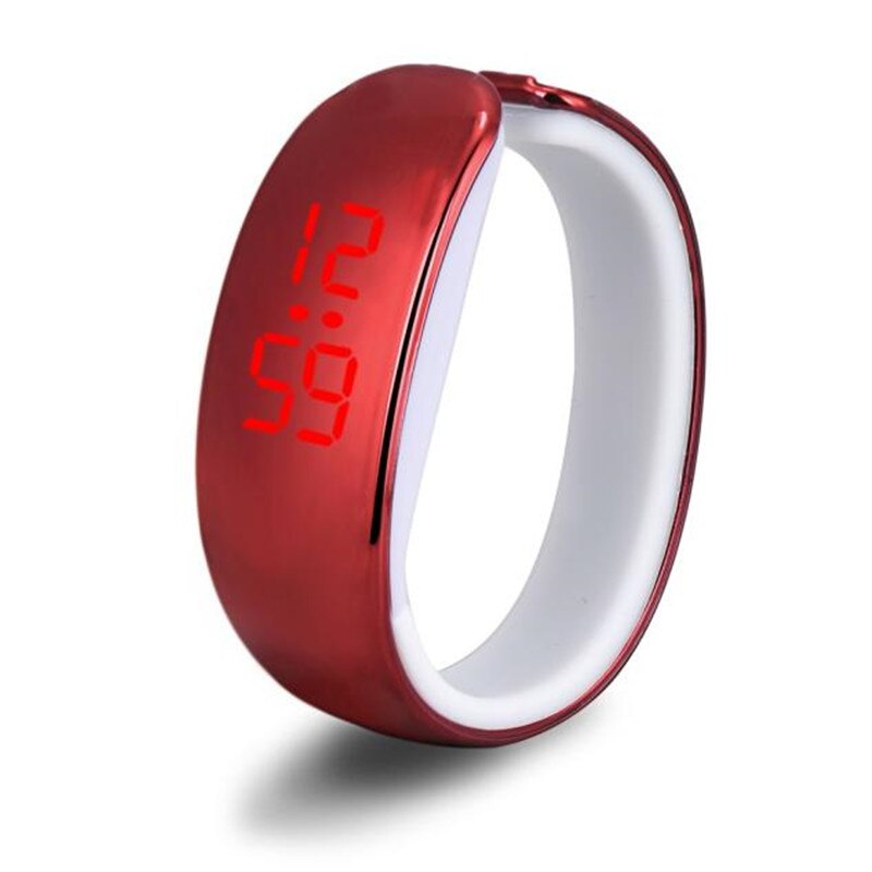 10 kleur Armband Horloge Band Digitale Horloge Rode LED Horloges vrouwen Horloge Sport Klok Uur meisjes sport: B