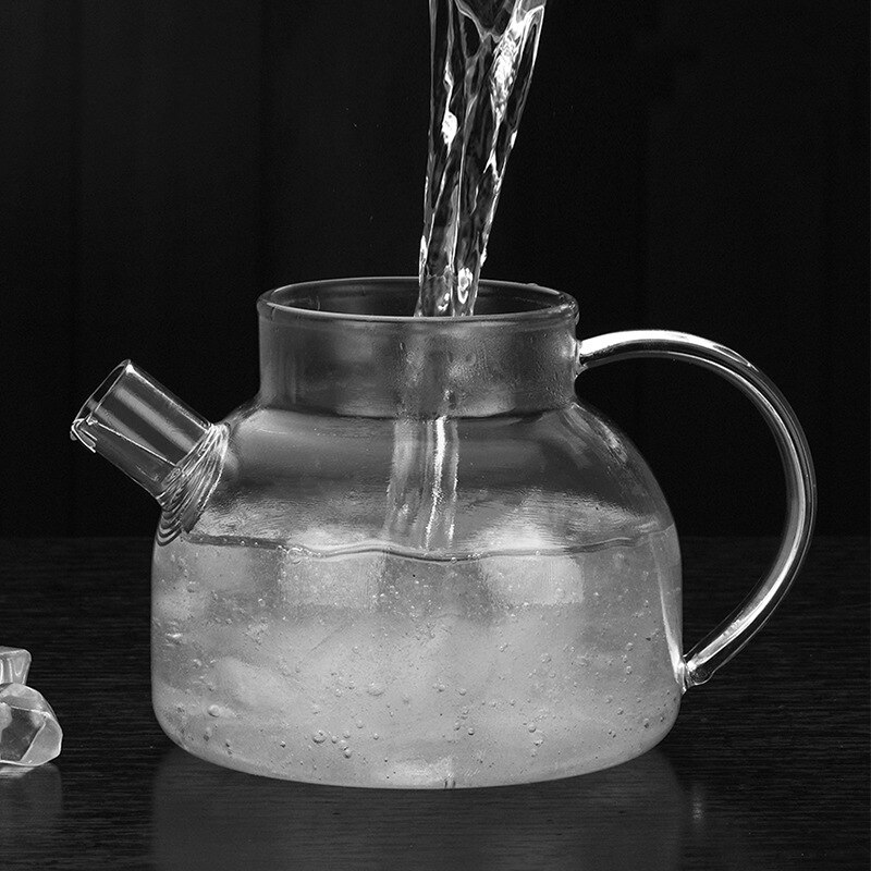 Heat Resistant Glass Teapot Chinese Kung Fu Tea Set Puer Tea Kettle Coffee Pot Tea Cup Healthy Tea Set Hand