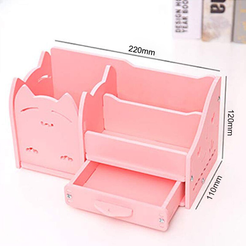 Multi-Function Student Desk Organizer Pen Holder Pen Organizer Cute Stationery Holder For Girl Children
