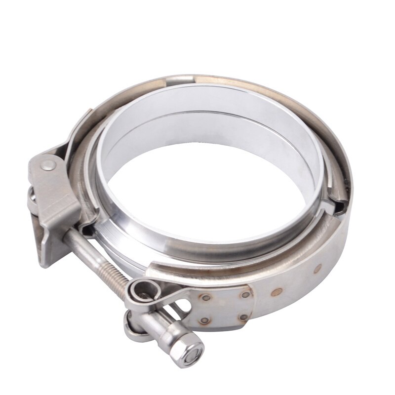 Speedwow universele auto 4.0 inch v-band klemset snelspanflens klemset roestvrijstalen auto v-band voor uitlaatpijp