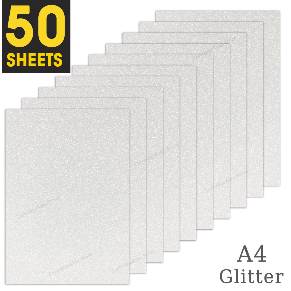 50 hojas de cinta adhesiva holográfica de lámina de arena, estampado en en papel fotográfico A4, película laminada en frío, paquete DIY, tarjeta de Color
