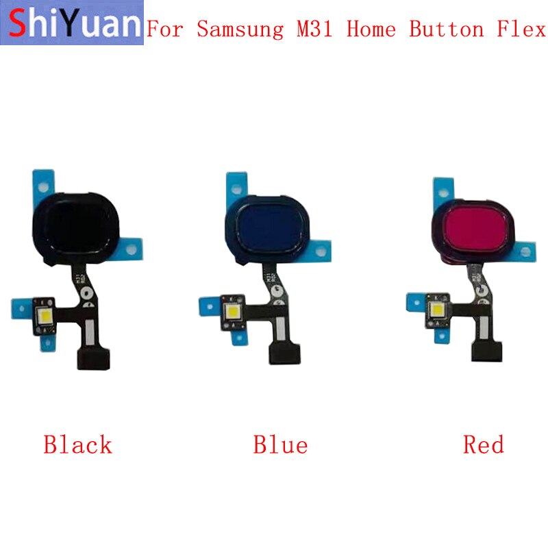 Vingerafdruk Sensor Home Button Flex Kabel Lint Voor Samsung M31 M315F Touch Sensor Flex Vervangende Onderdelen