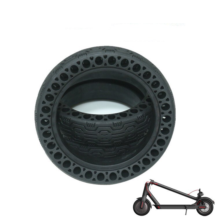 Holdbare hjul anti-eksplosion solid gummidæk baghjul til xiaomi mijia  m365 elektrisk scooter skateboard