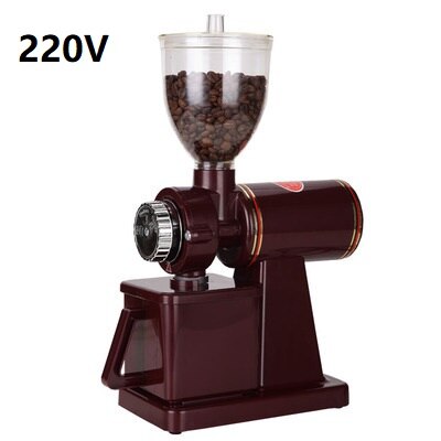 110v 220v kaffekværn elektrisk rød/sort tilgængelig kaffemølle bønnekværn maskine kaffebønner kværn: 220v røde