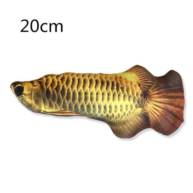 Plush 3D Carp Fish Shape Cat Toy Cute Simulation Fish Playing Toy For Pet Catnip Fish Stuffed Pillow Doll: 08