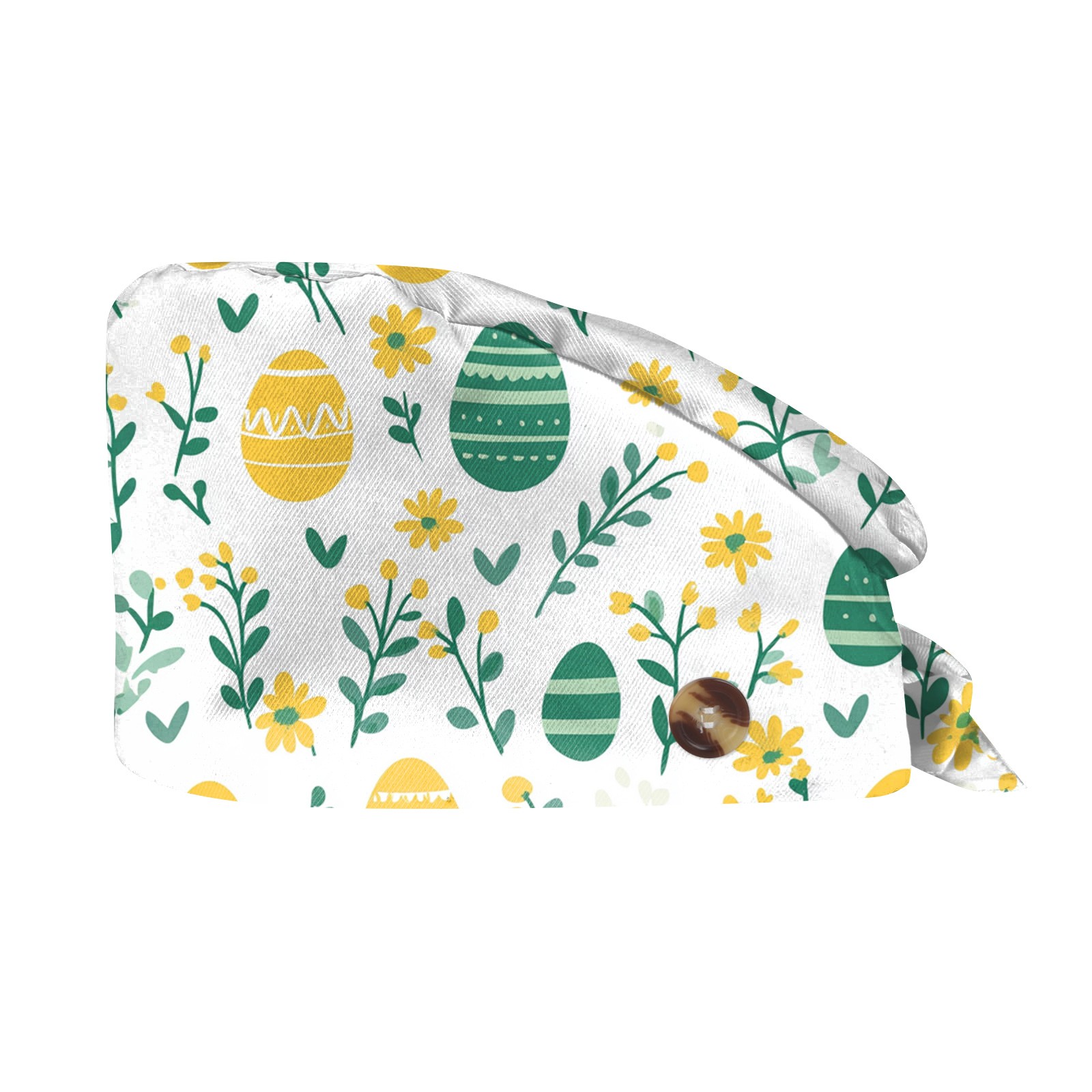 Gorros exfoliantes de Pascua con estampado de huevos y conejos, gorro de enfermera, gorro de trabajo para agencia de mascotas, accesorios para enfermeras, suministros de Pascua, gorro clínicos: Verde