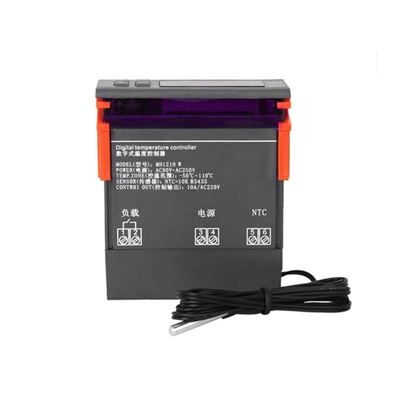 Termómetro Digital MH1210W AC 90-250V, controlador de temperatura, termostato, relé, Sensor NTC para incubadora L93C