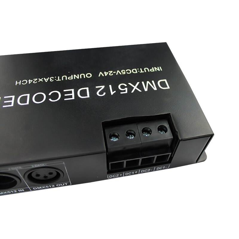 24 -kanaals dmx-decoder dmx 512 constante spanningsdecoder 24 ch cv pwm 3a x 24- kanaals