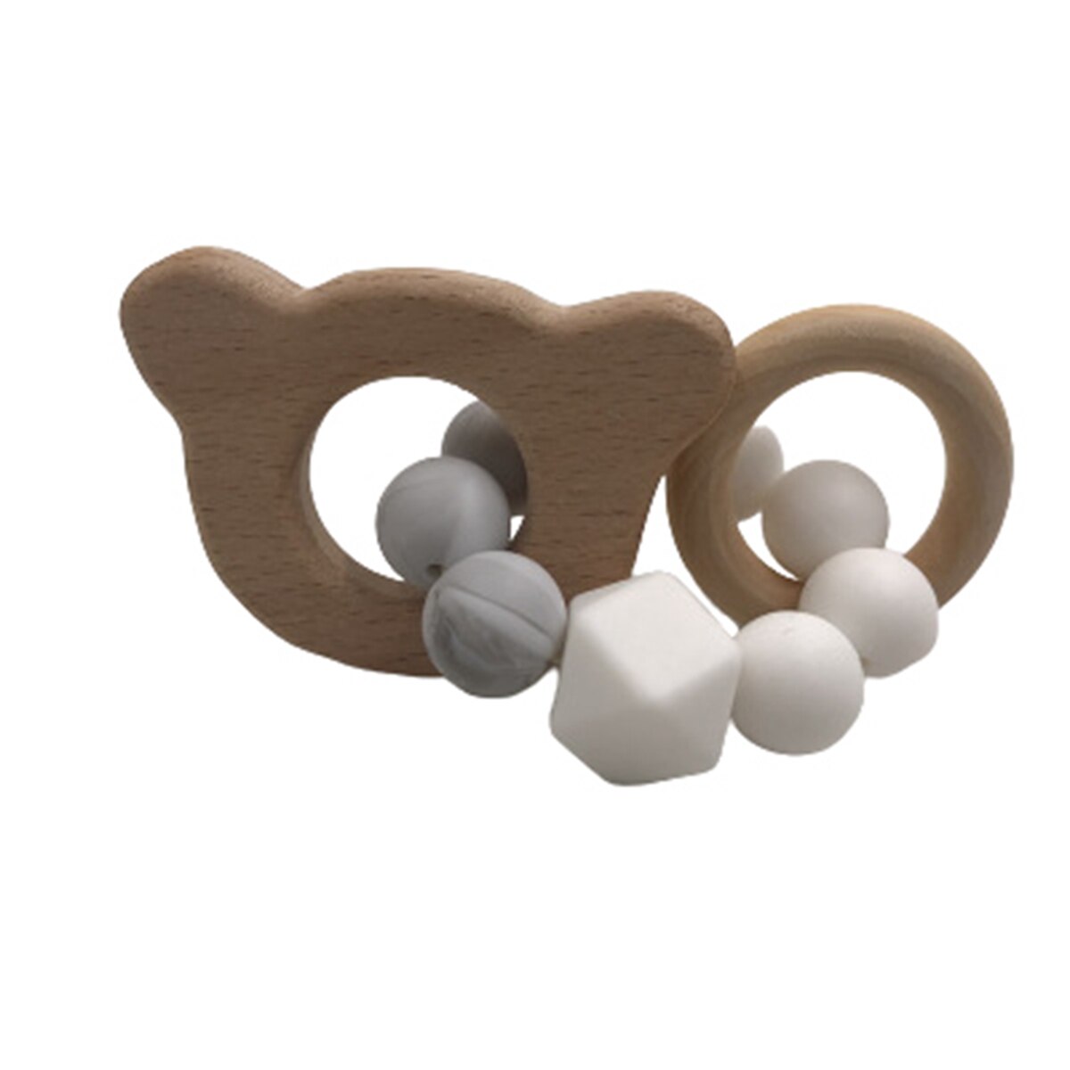 Baby Houten Bijtringen Speelgoed Biologische Olifant Vogel Vis Tandjes Toy Montessori Tanden Grown Speelgoed: F