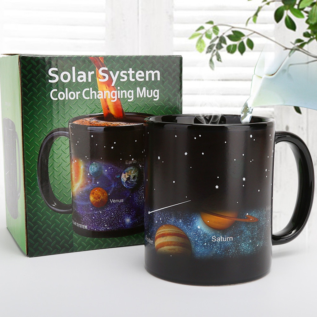 Solar System Color Changing Mug Galaxy Change Mugs Heat Sensitive Sublimation Coffee Tea Colour change Cups Magic#g3