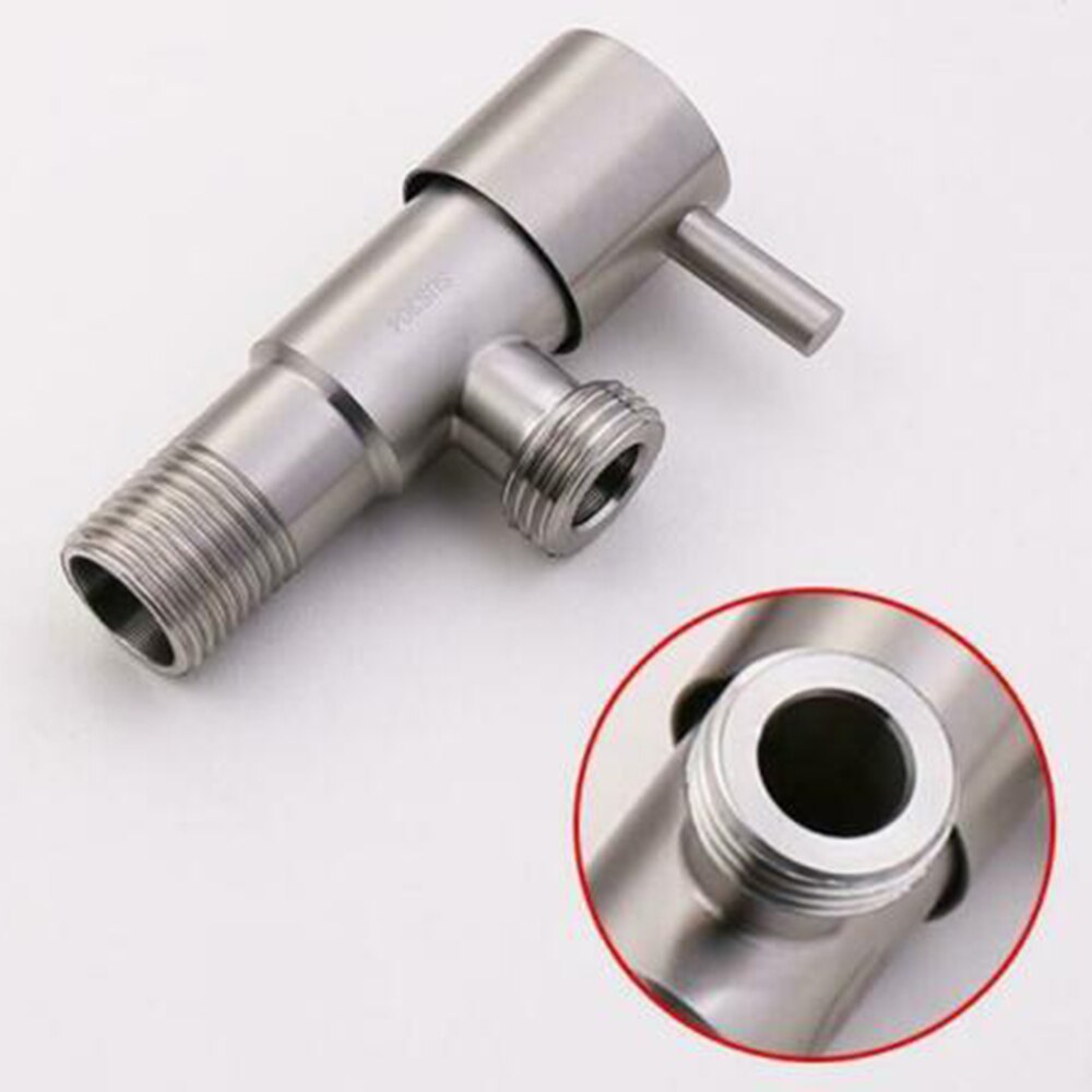 Wall Stainless Steel Angle Valve G1/2\\\\\\\\\\\\\\\" Kitchen Bathroom Toilet Water Stop Valve Brushed Nickel 1x Shut Off Valve