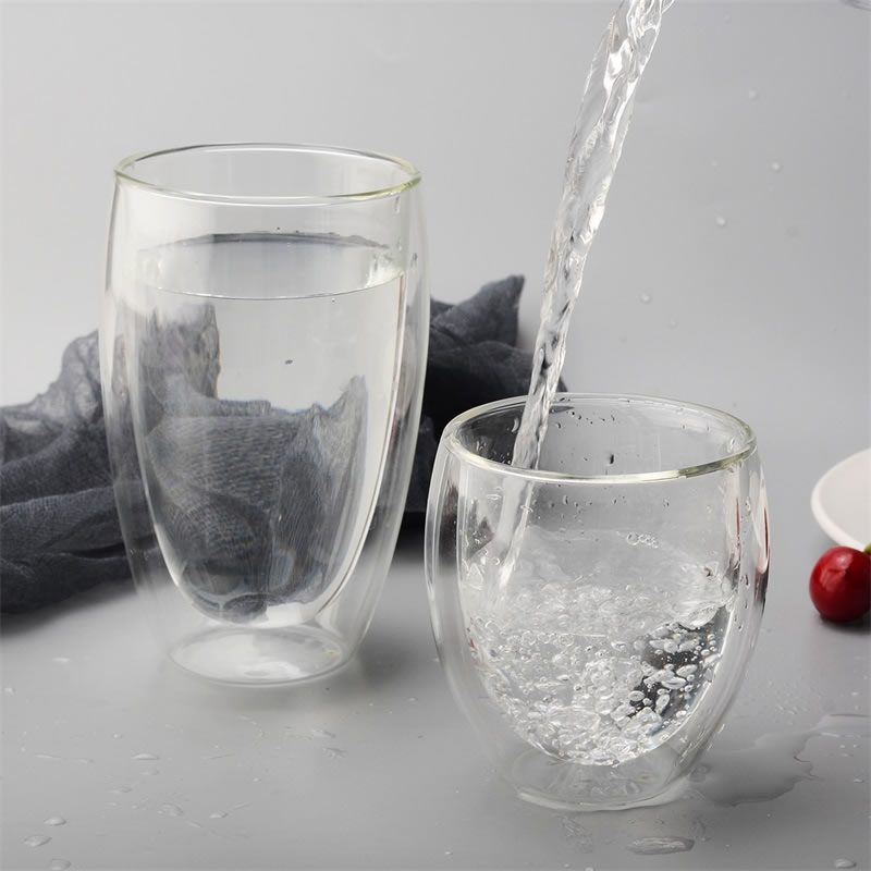 Transparante dubbelwandige glazen beker geïsoleerde koffiemelk thee mok beker water drinkglazen bar accessoires drinkgerei