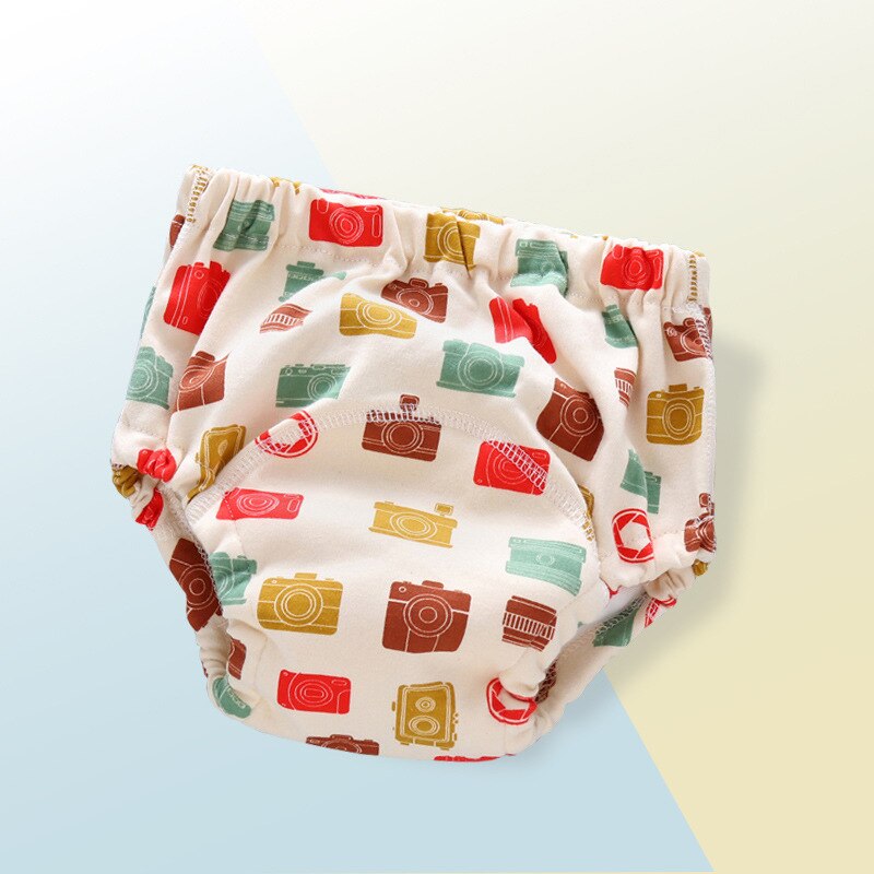 Lavable réutilisable bébé couches écologiques tetra poche tissu couche-culotte mousseline pul bebe culotte pour pot entraînement pantalon nappy: A04 / L(12-18kg)