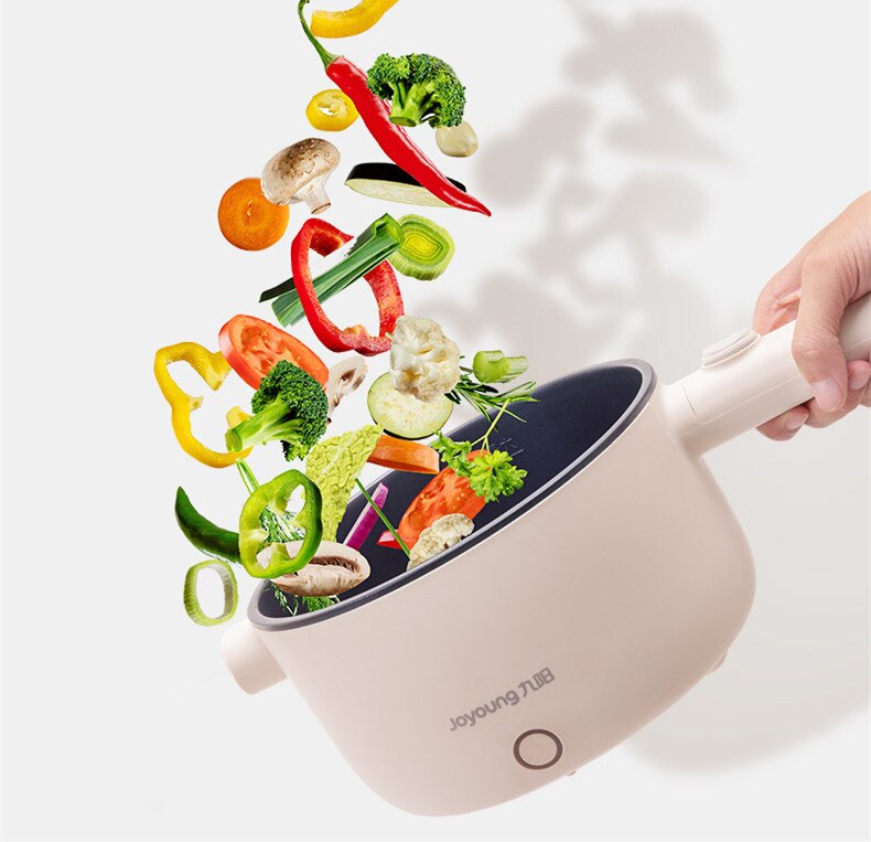 220V 1.5L Electric Cooking Pot Non-stick Inner Multi Cooker Household Electric Frying Pan Pot Cooker