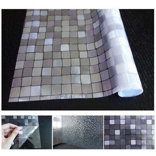 Magisk mosaik mat glasvindue film pvc privatlivsbeskyttelse stue soveværelse solbeskyttelse termiske klistermærker: Default Title