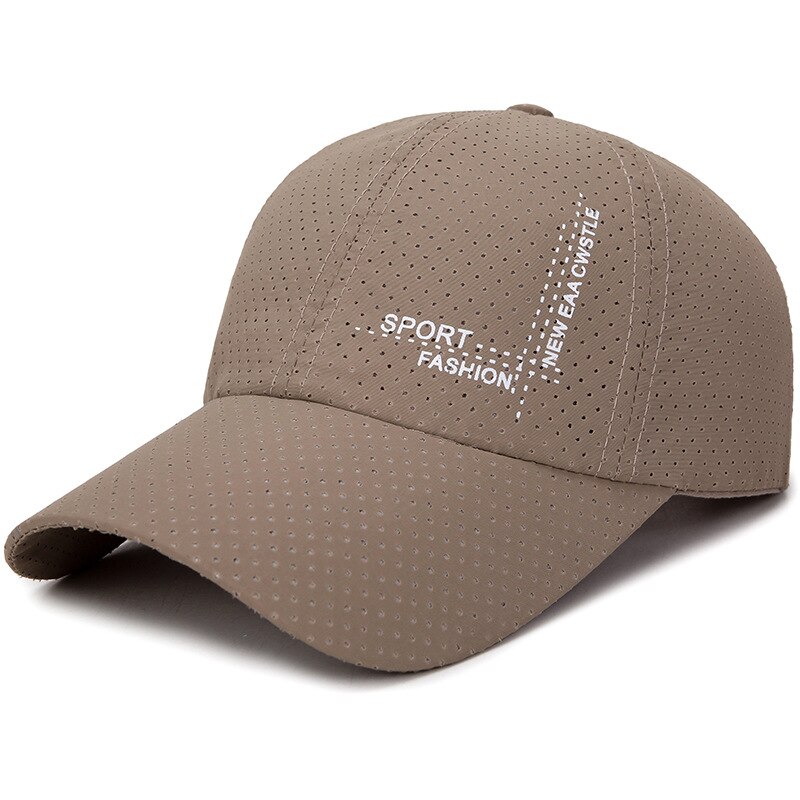 Berretto Donna Uomo Estate Primavera fuori le porte Caps Donne Lettera Solido Adulto Coppie Tappo Esterno Protezione di Sport Del Cappello con visiera: Dark Beige