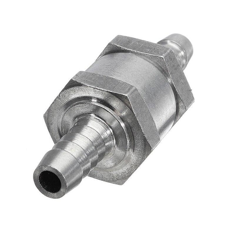 8mm Car Motorcycle Fuel Oil Diesel Non-Return One Way Check Valve Aluminum Alloy