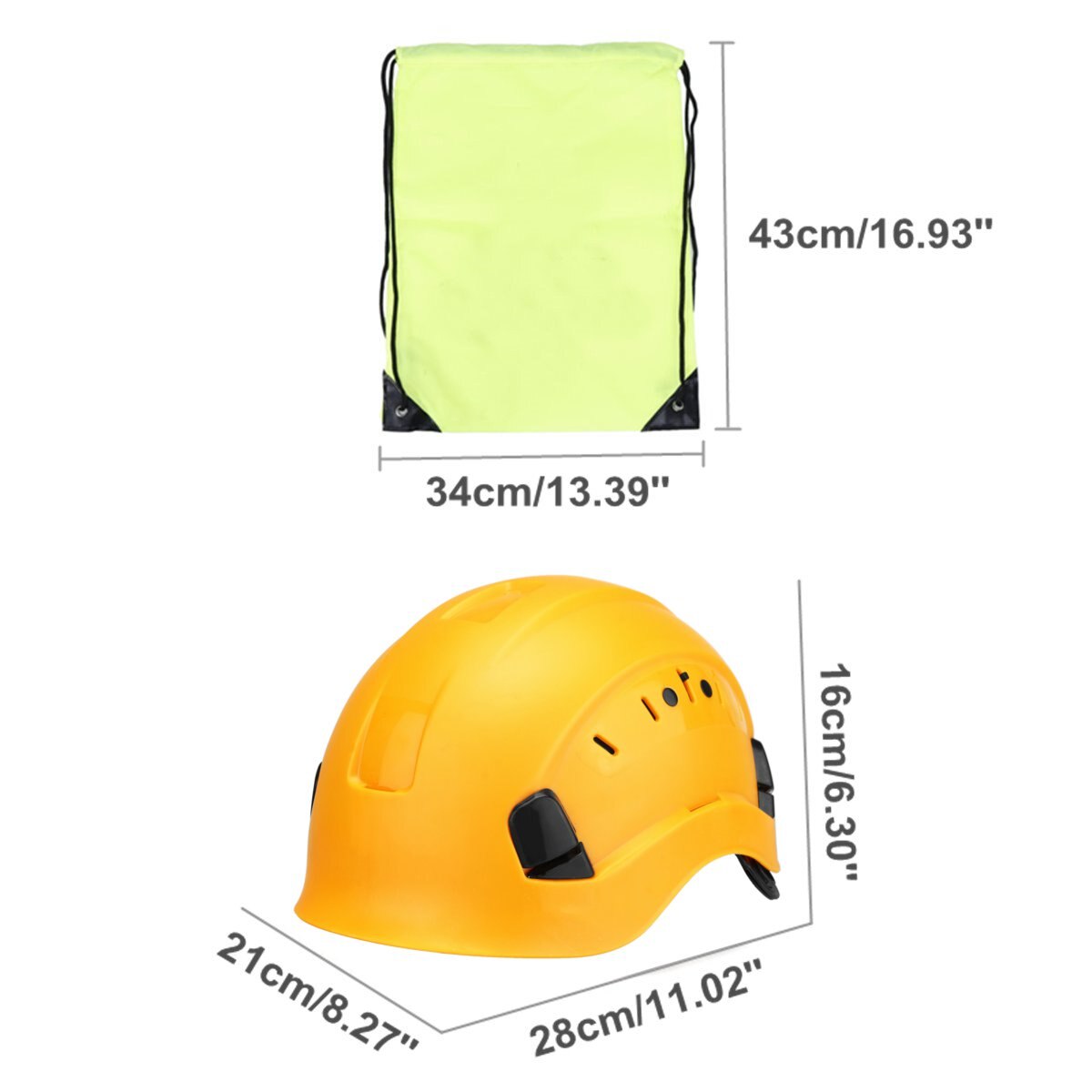 Abs Veiligheidshelm Bouw Klimmen Steeplejack Werknemer Beschermende Helm Helm Cap Outdoor Werkplek Supplies