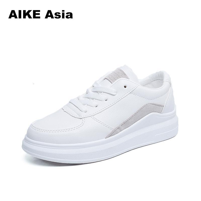Spring wedges hvide sko kvindelige platform sneakers kvinder tenis feminino casual kvindelige sko kvinde: Grå / 7