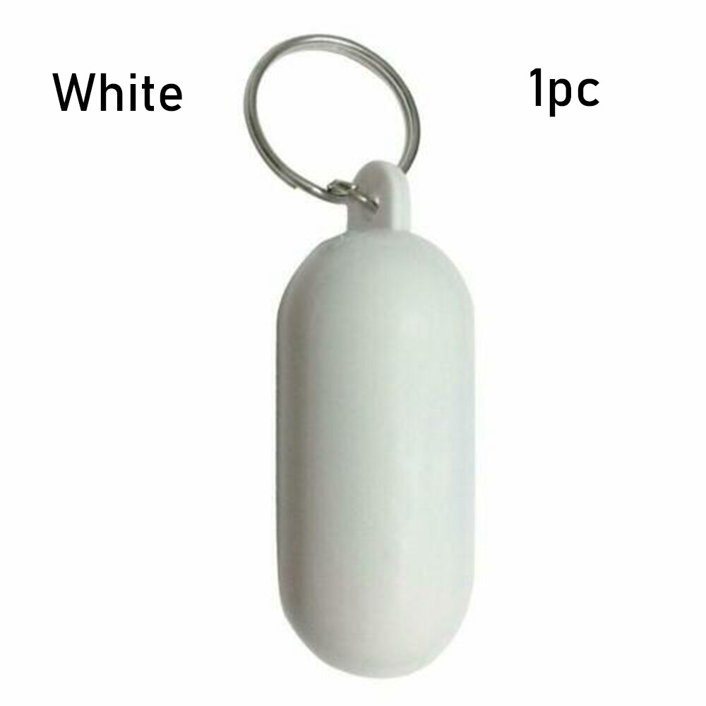 1Pc 53Mm/35Mm Kurk Bal Sleutelhanger Drijvende Boei Sleutelhanger Houder Voor Water Sport Strand Reizen vissen Duiken Roeien Boten: white1pcs