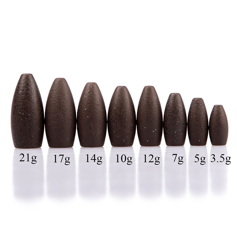 Poids Pêche Tungstène - Plombs Balle 1/16oz à 1/2oz - Lot De 5 Ou 10 - Neuf