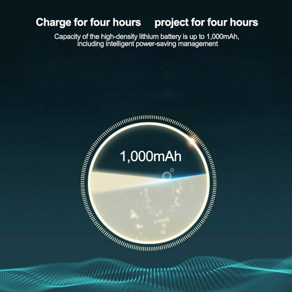 Black 814 Portable Projector High Definition 1080P HDMI Projector Multi Interface Home Theater Video Projector