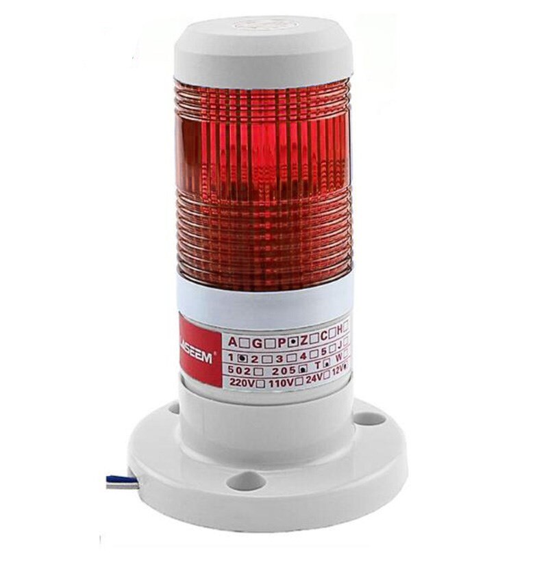 LED Industrial red Yellow blue green Signal Tower Warning Lamp Stack Light Alarm Apparatus 12V 24V 110V 220V
