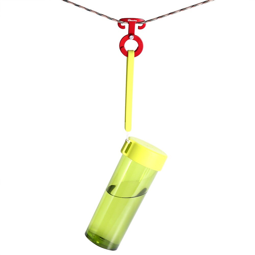 4pcs Multi Functie Alloy Aluminium Camping Tent Touw Gesp Self-vergrendeling Karabijnhaak Spanner Wind Touw Tent Stopper Hanger haak