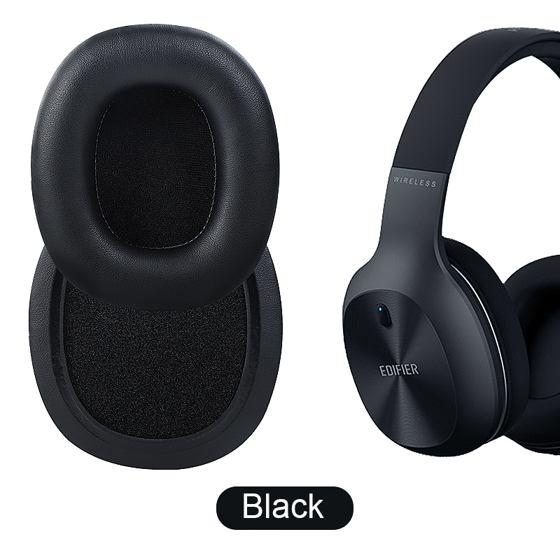 Replacement Ear Pads Earpads Foam Cushions Cover Cases for Edifie W800BT W808BT K800 K830 K815P K841P G1 G20 Headphone Headset: black