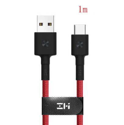 Original youpin zmi mfi sertifisert lightning usb kabel type-c kabel lader dataledning for xiaomi iphone  x 8 7 6 plus magnetisk: Type  c 1m rød