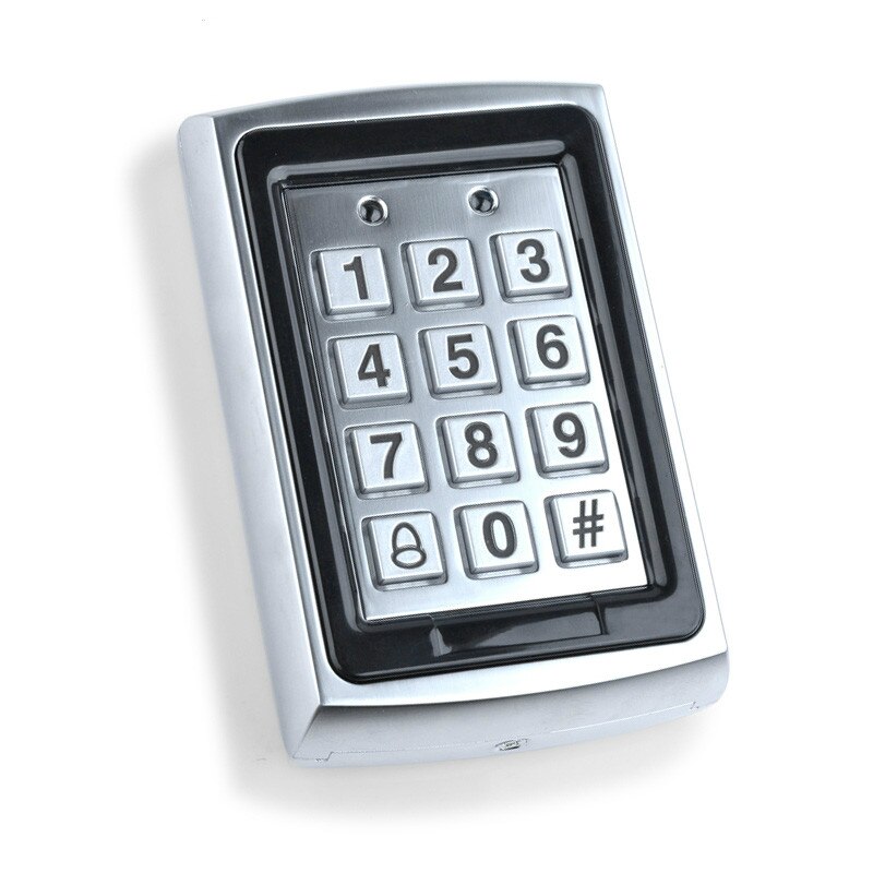 Waterproof Metal Rfid Access Control Keypad With 1000 Users 125KHz Card Reader Keypad Key Fobs Door Access Control System