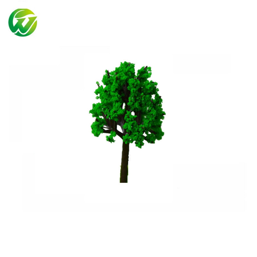 100pcs 3CM Miniature Green Plastic Scale Model Street Model Trees For Train Railway Architecture Scenery HO N OO Layout