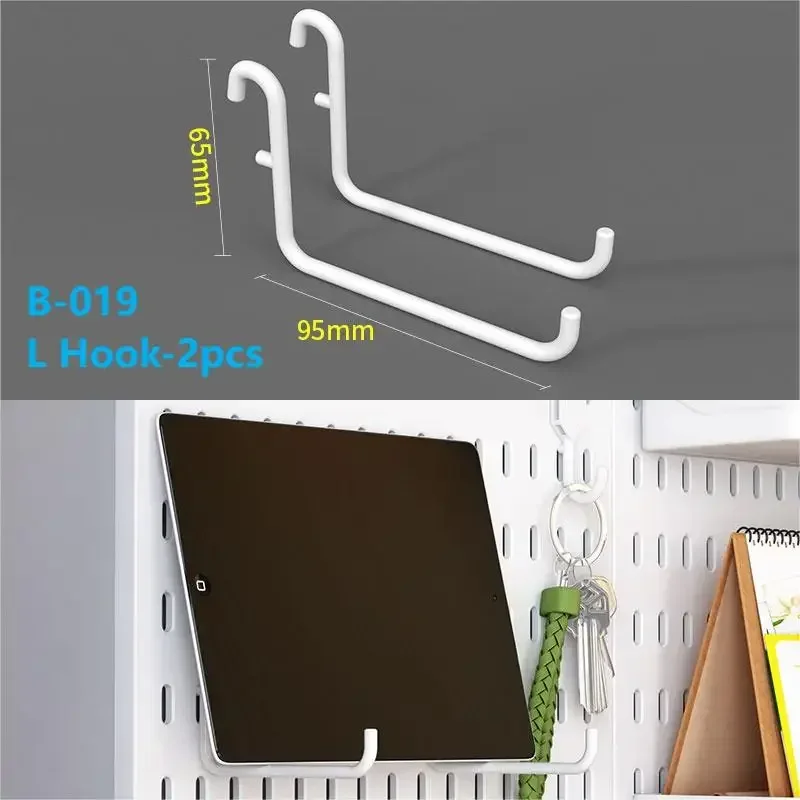 Nordic Pegboard Wall DIY Door Organizer Mounted Rack Garage Panel Shelf Kitchen Display Shelf Accessory Organizer Perforated: Dark Khaki