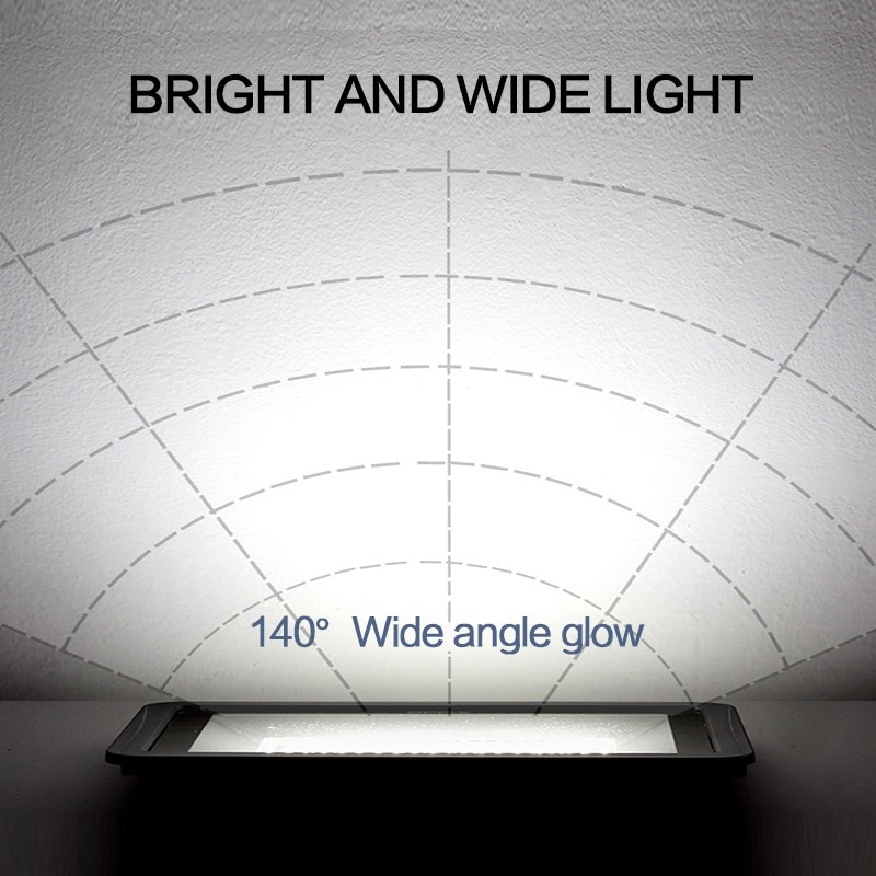 LED Floodlight PIR Motion Sensor 10W 20W 30W 50W 100W 220V Waterproof IP66 Spotlight Reflector Focus Lamp Home Courtyard Outdoor