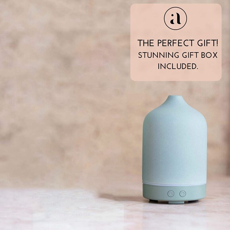 Ceramic Diffusers for Essential Oils Aromatherapy Diffuser for Home and Office - 3 in One Diffuse, Humidify and Ionize